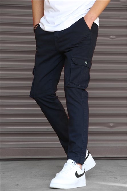 Calça Slim Fit Masculina 5695 - Azul Escuro #328230