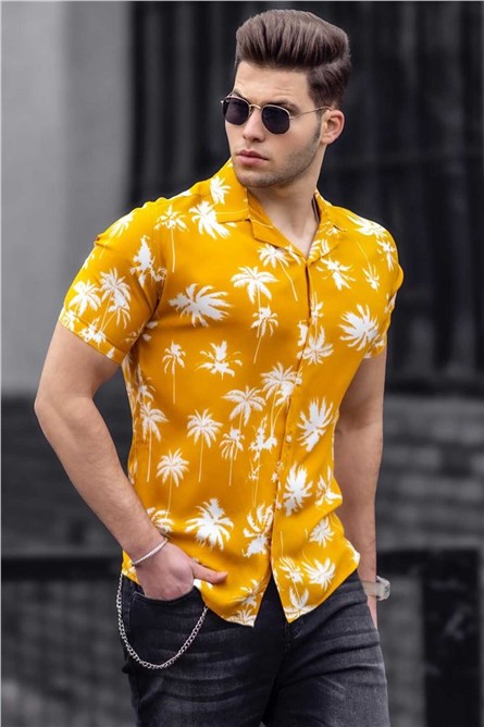 Camisa masculina 4924 - Amarela 290776