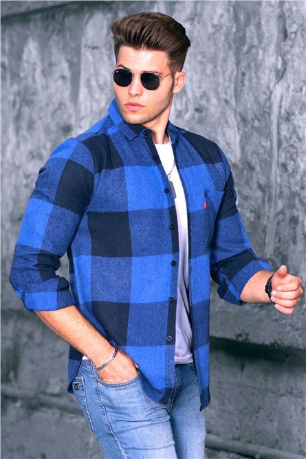 Camisa masculina 4904 - Azul 289715