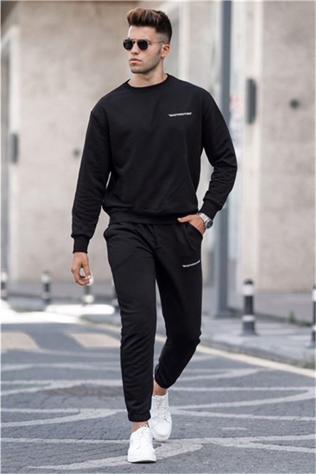 Madmext Men's Tracksuits - Black #308787