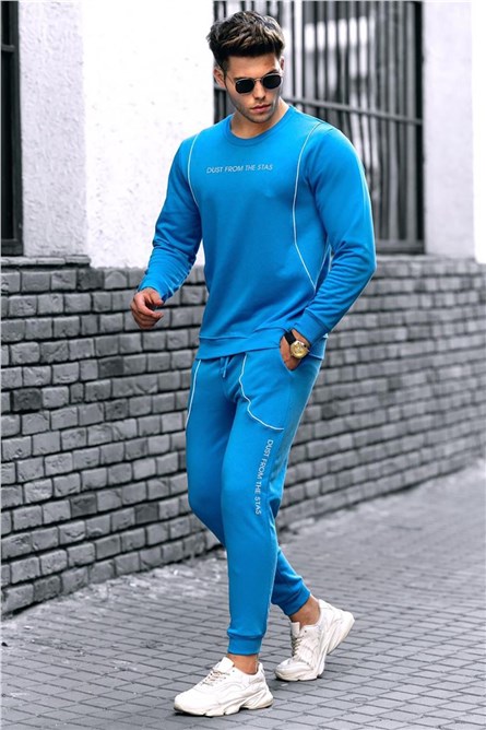 Madmext Agasalho masculino  - Azul claro #289545