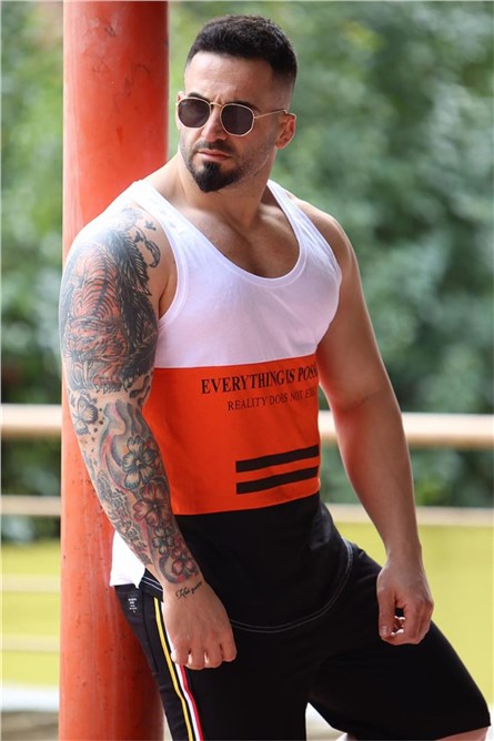 Muška majica bez rukava 3072 - Bijela 285567