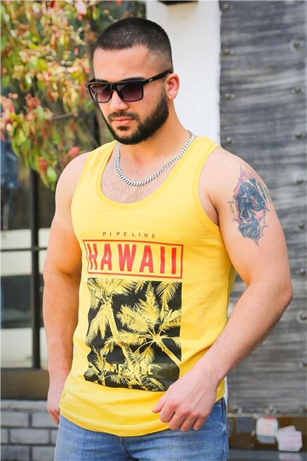 Muška majica bez rukava 3090 - Žuta 285932