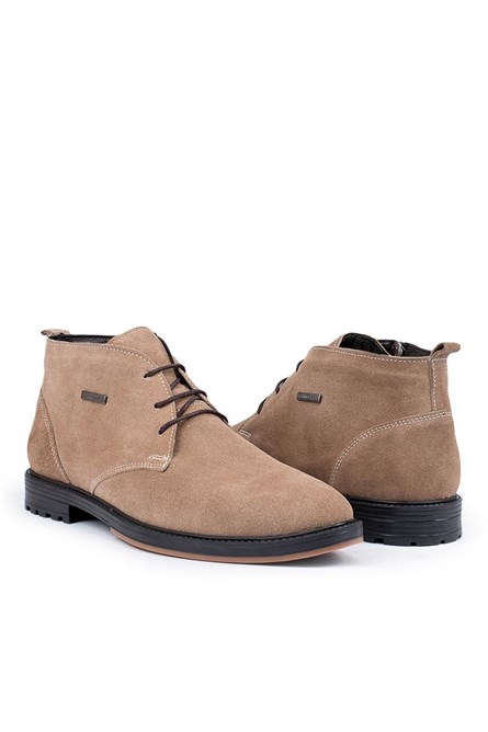 Botas masculinas de camurça natural Marwells - bege 2021083414