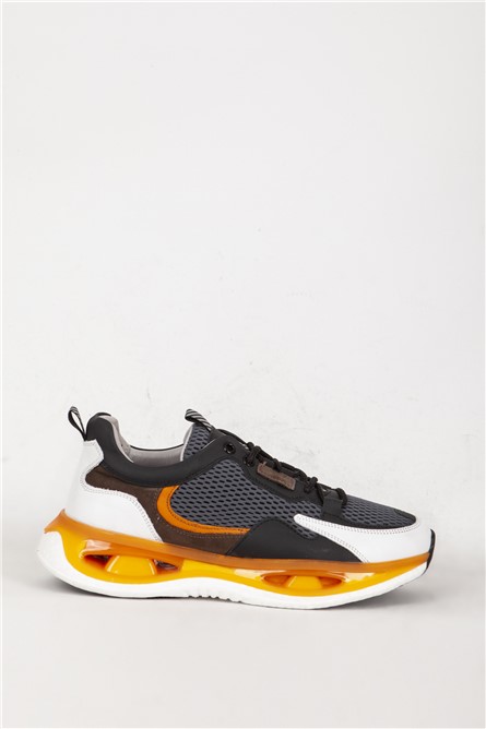 Sapatos Casuais Masculinos 17061 - Cinza #382012