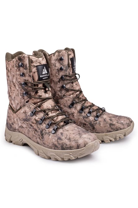 Botas táticas MARWELLS - camuflagem marrom 20210835613