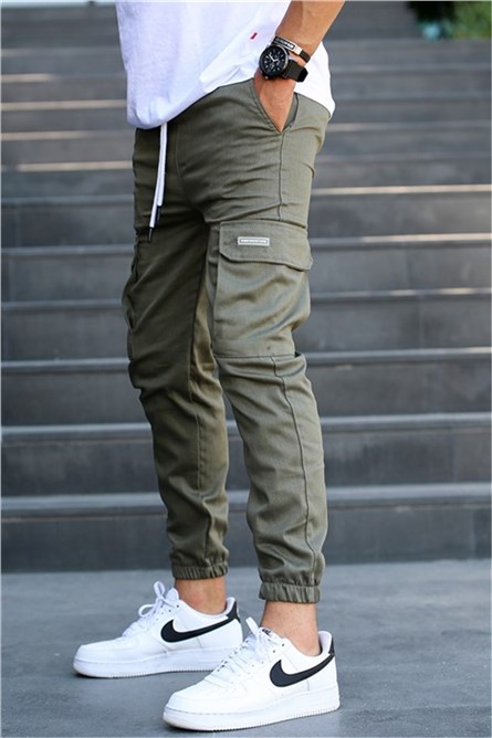 Calças esportivas masculinas 5437 - Cáqui #333121