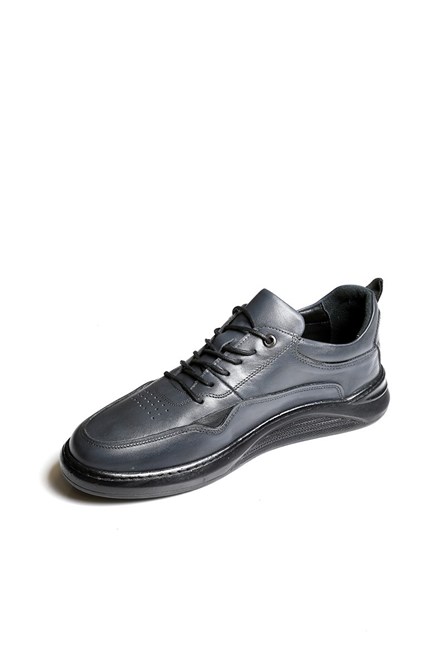 Sapatos masculinos de couro - Cinza 20210834591