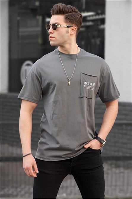 Muška oversize majica - dimno siva #329286