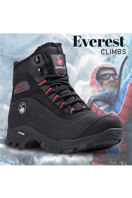 Botas de caminhada masculinas - pretas 2021082517