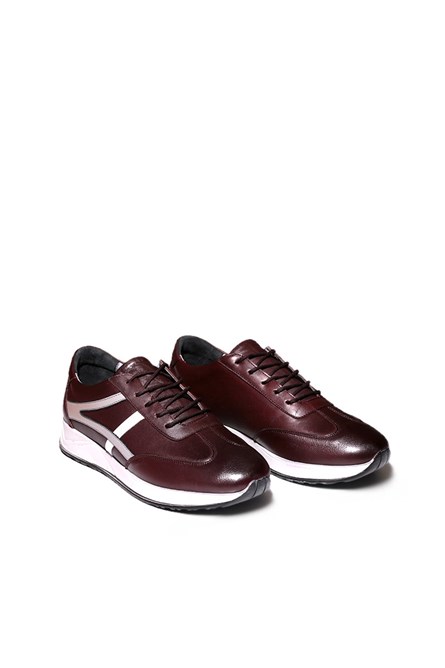 Sapatos masculinos de couro genuíno - Bordeaux 20210835273