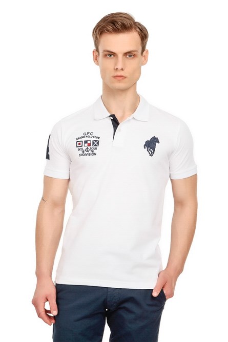 GPC Camiseta masculina  POLO - Branca 21156877