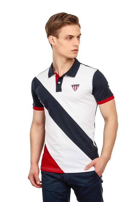 GPC Camiseta masculina  - branca, azul marinho #21156886
