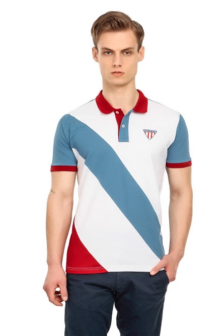 GPC Camiseta masculina  - branca, azul #21156888