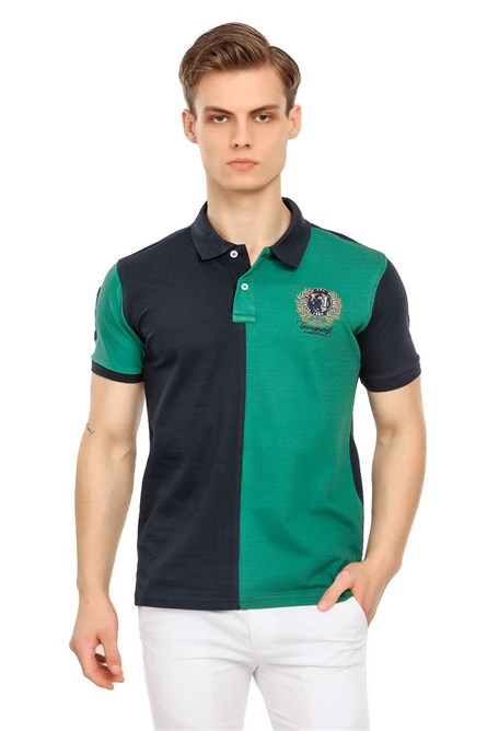 GPC Camiseta masculina  - Azul marinho, verde #21156892