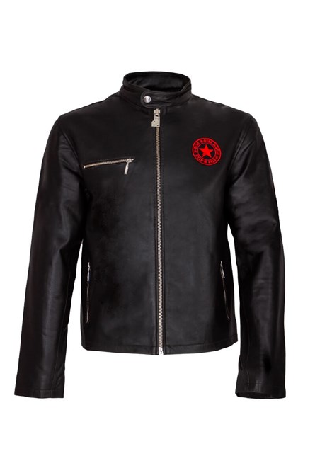 Jaqueta masculina de couro genuíno 2021009