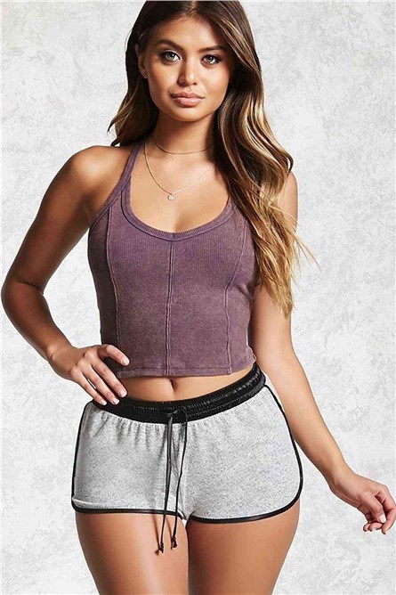 Shorts Curtos Femininos - Cinza #310159