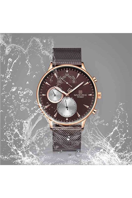 Euromart Naviforce Watch NF3010 Dark Brown 221700036