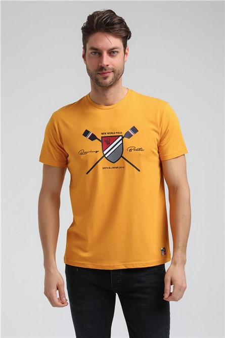 Camiseta Masculina 23SSM20351 - Cor Mostarda #371615