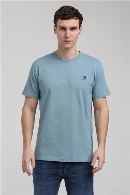 Camiseta Masculina 23SSM20311 - Azul Claro #371435