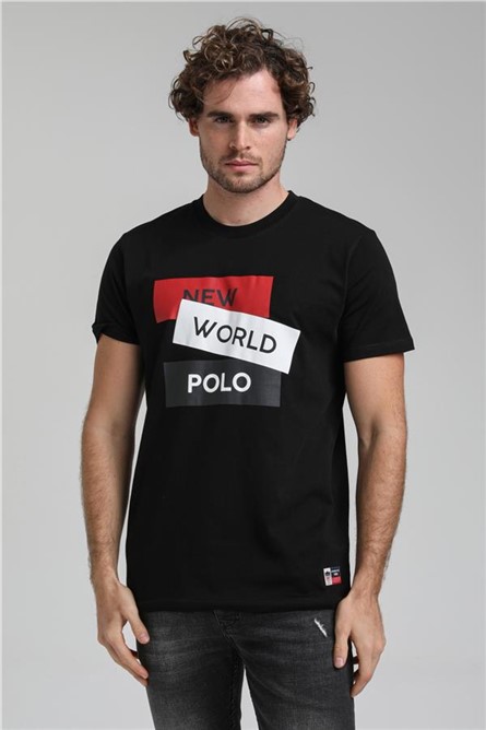 Camiseta Masculina Regular Fit 23SSM20314 - Preta #371420