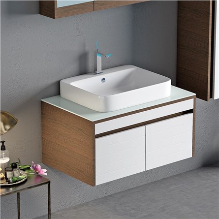 Nplus Nexia koupelnová skříňka 80 cm - bílá #338656