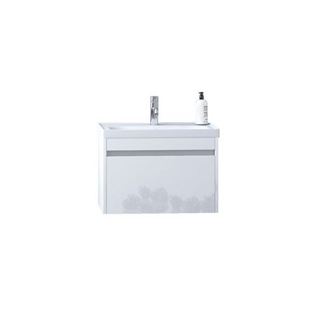 Dulap bază cu chiuvetă 65 cm Nplus Octavia - Alb #338693