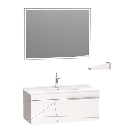 Nplus Orion fürdőszobai szett 100 cm - fehér #340837