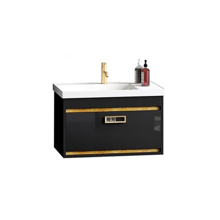 Nplus Talisman Koupelnová skříňka 80 cm - Černá #338708