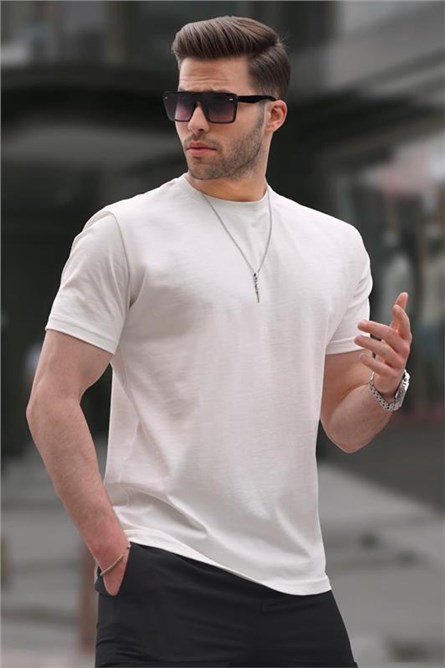 Men's Regular Fit T-Shirt 6131 - Ecru #395157