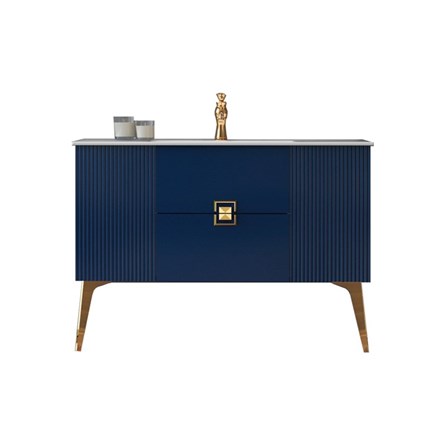 Orka Adria Spodní skříňka do koupelny 120 cm - Tmavě modrá podložka #341650