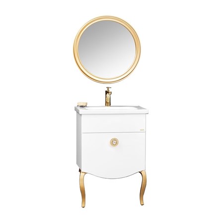 Orka Cunda Шкаф за баня 60 см - Бял #336633