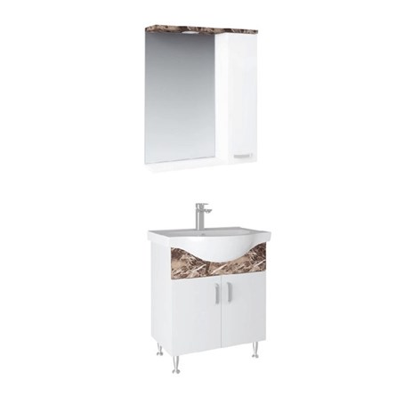 Set da bagno Orka Duru 55cm - Bianco #339274