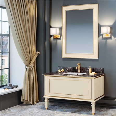 Kúpeľňová skrinka Orka Glory 120 cm - Matná krémová #341675