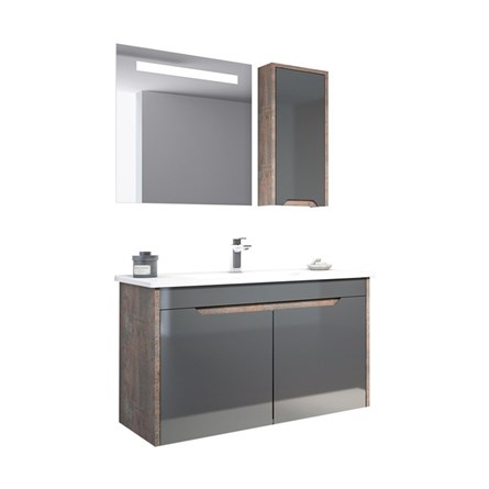 Set de baie Orka Lago 100 cm - Antracit #337883