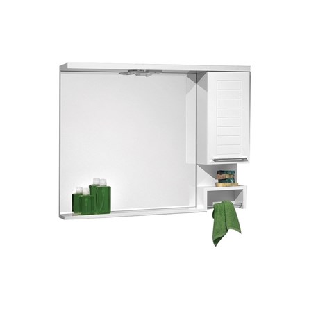 Dulap cu oglindă Orka Perge 100 cm - Alb #339907