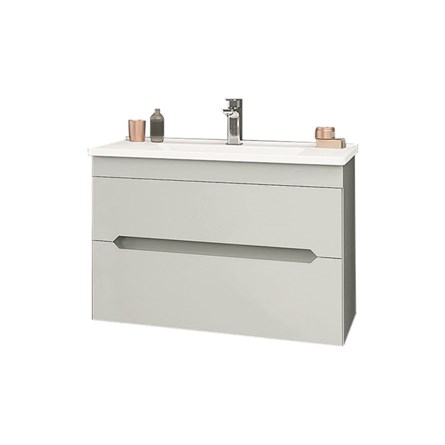 Orka Varna Szafka z umywalką 80 cm - Matowy szary #342457