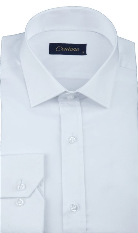 Camisa Masculina de Manga Longa - Branca #268413