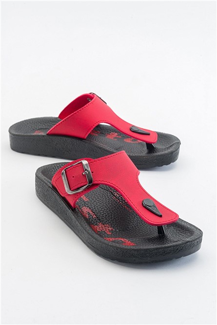 Chinelos Casuais Femininos - Vermelhos #371284