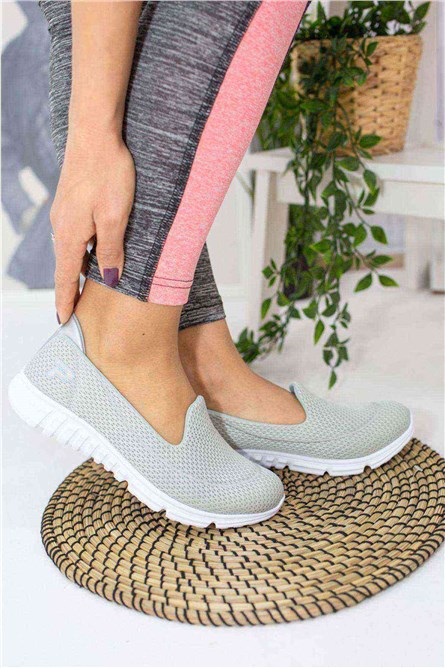 Sapatos casuais femininos - cinza #384512