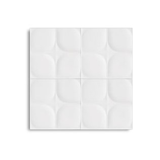 Q Dekor Defacto ručno rađena keramika 13x13 cm - bijeli sjaj #351028