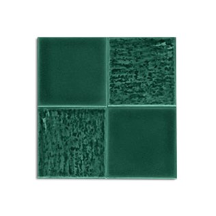 Q Dekor ručno rađena keramika 13x13 cm - smaragdno zelena #351023