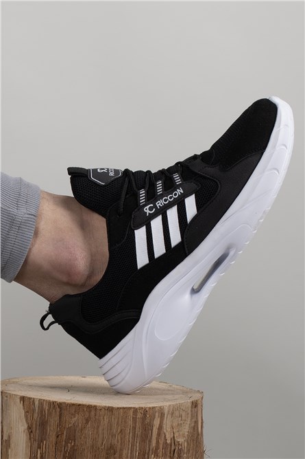 Muške sportske cipele 001293 - crna s bijelom #402624