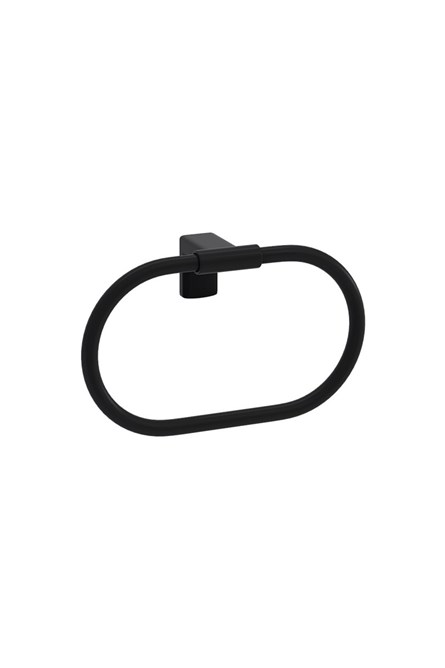 Toalheiro Oval Tema Premium - Preto #341588