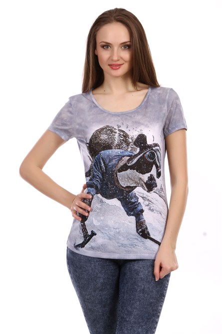 Blusa Feminina Cinza V057