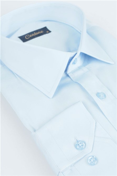 Men's Regular Fit Shirt - Light Blue