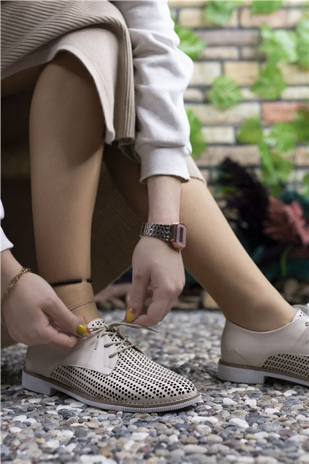 Sapatos casuais femininos 0012501 - Bege #325511