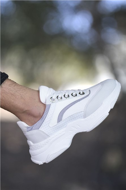 Calçados Esportivos Masculinos 0012157A - Cinza-Branco #325266