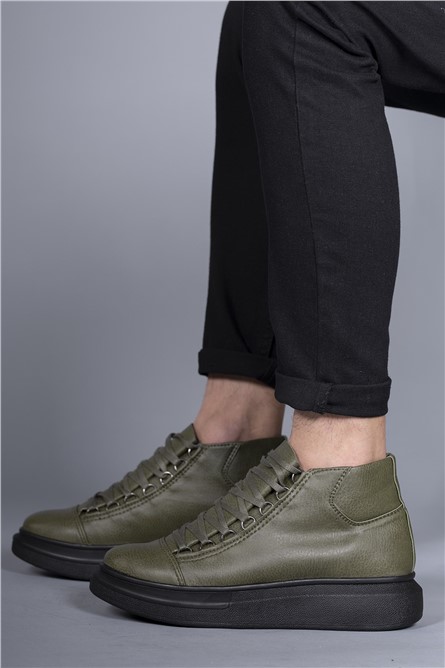 Botas Unissex com atacadores 0012575 - Cáqui #365182