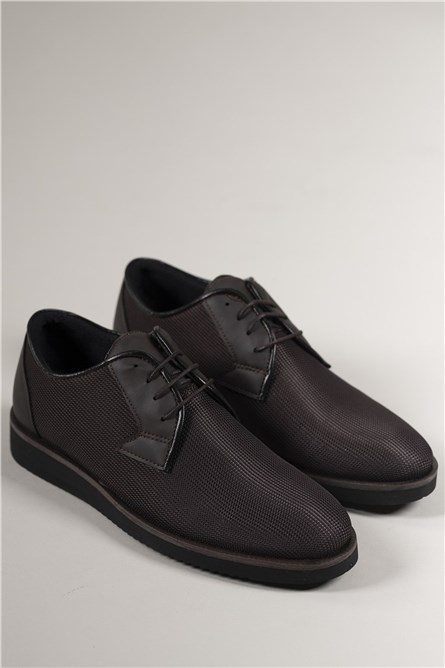 Sapatos Casuais Masculinos 0012232 - Marrom Escuro #334491